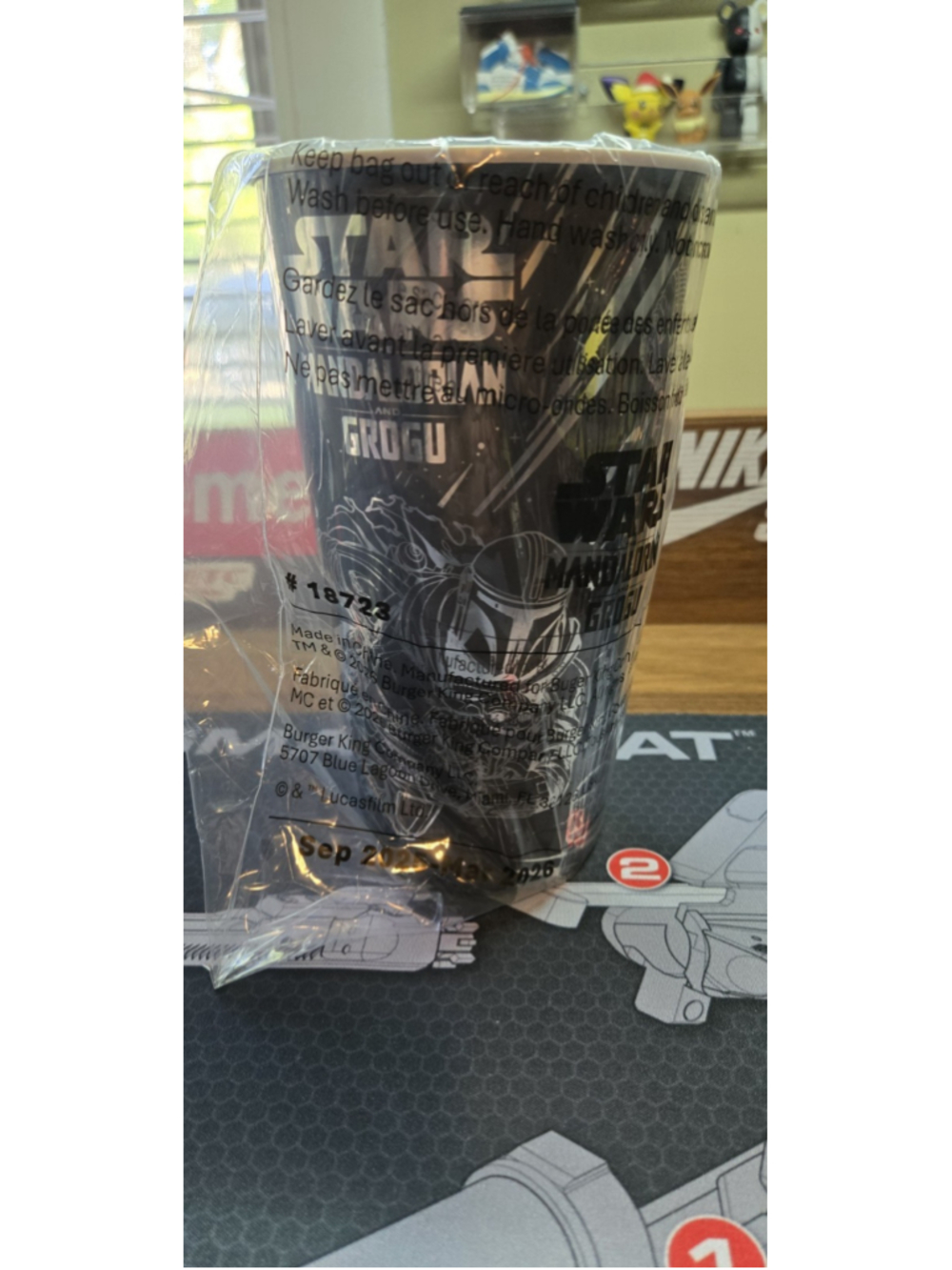 Burger King 2026 Star Wars The Mandalorian And Grogu Plasric Cup - Black New